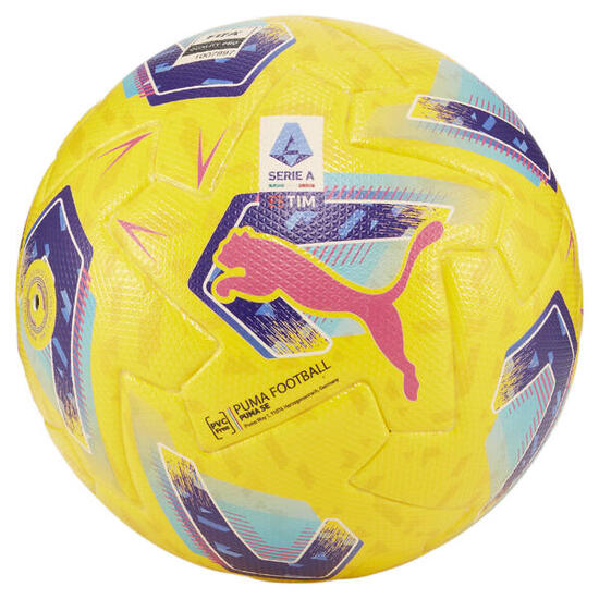 Orbita Serie A Pro Football PUMA Pelé Yellow Blue Glimmer Multi Colour