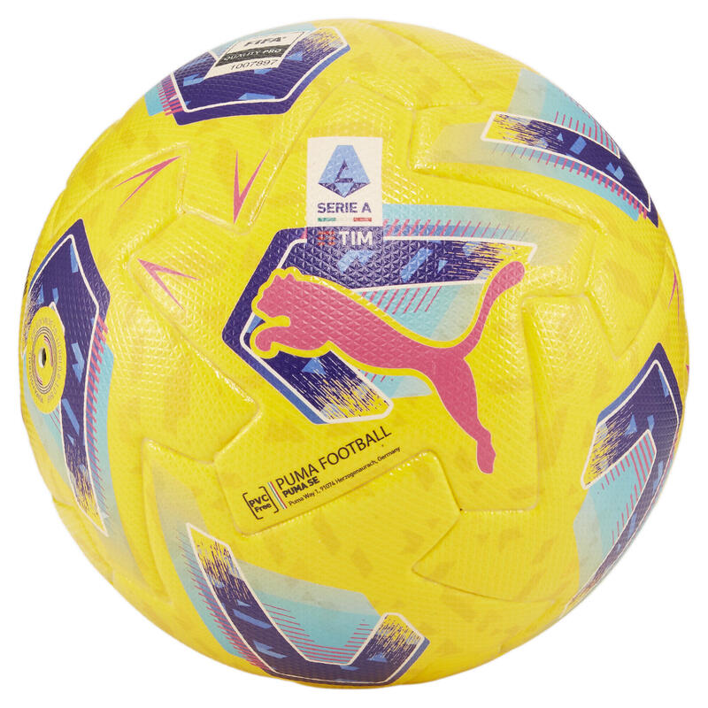Orbita Serie A Pro Fußball Erwachsene PUMA Pelé Yellow Blue Glimmer Multi Colour