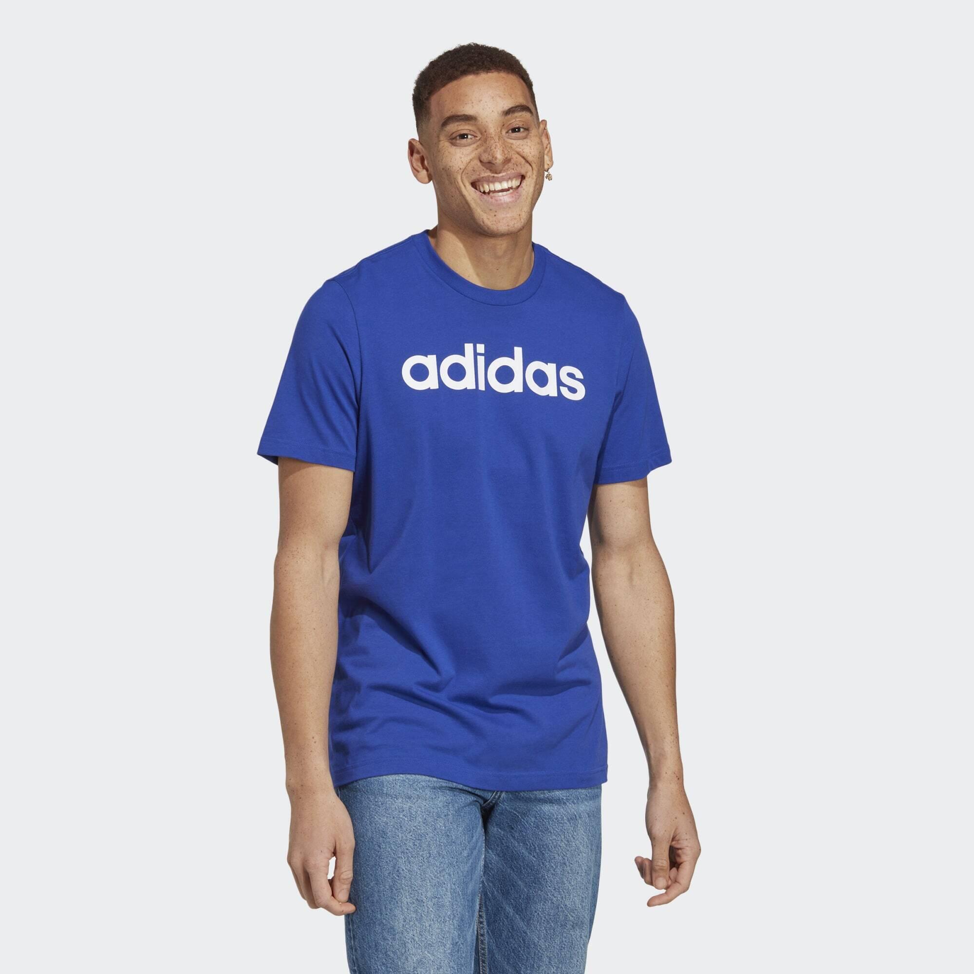 ADIDAS Essentials Single Jersey Linear Embroidered Logo Tee