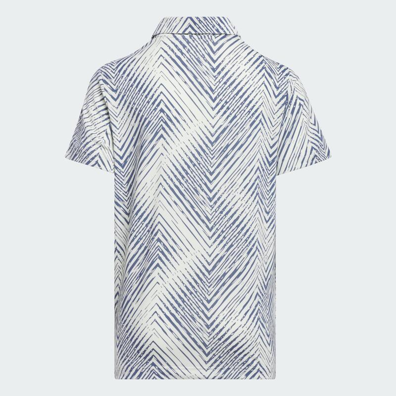 Herringbone Scripted Kids Poloshirt