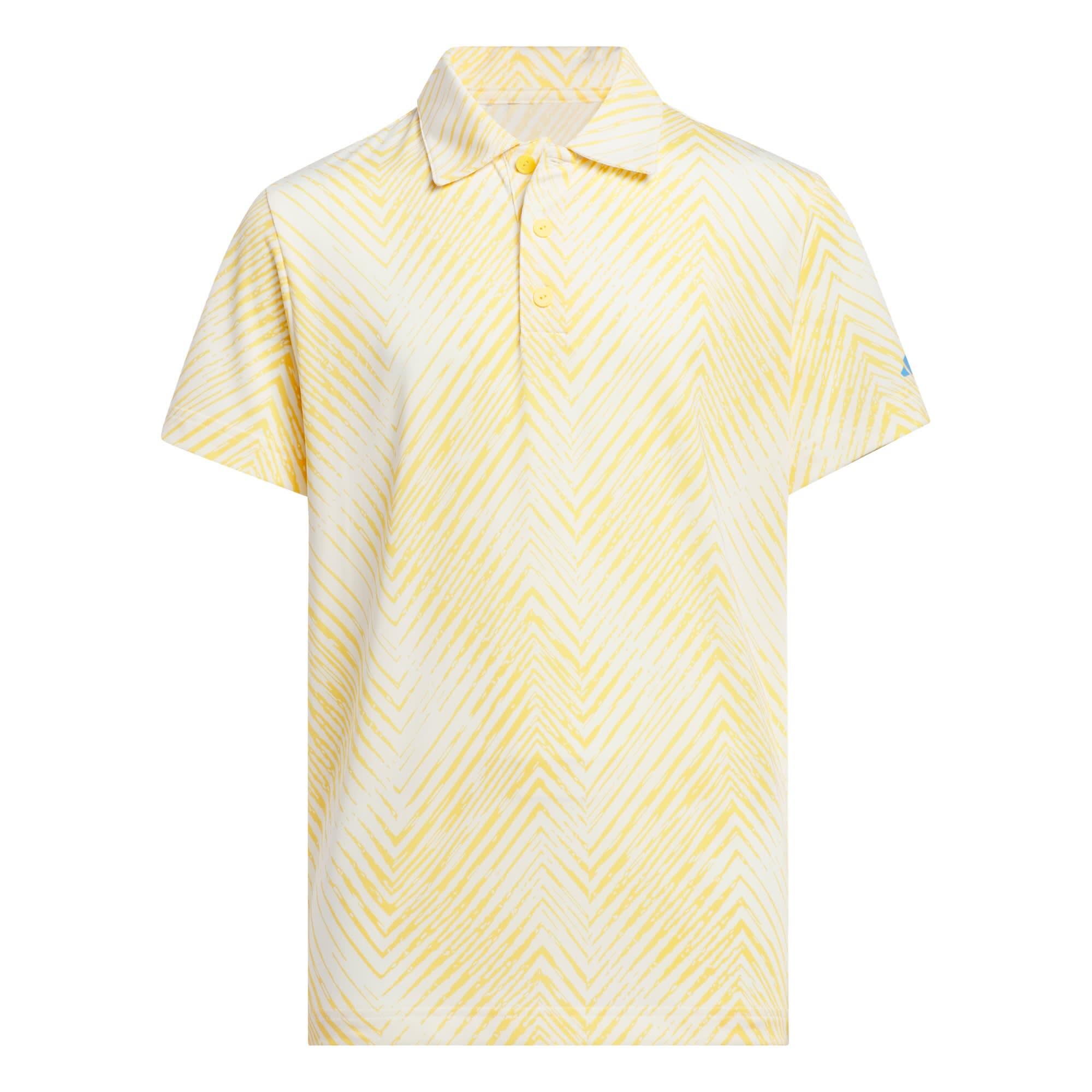 ADIDAS Herringbone Scripted Polo Shirt Kids