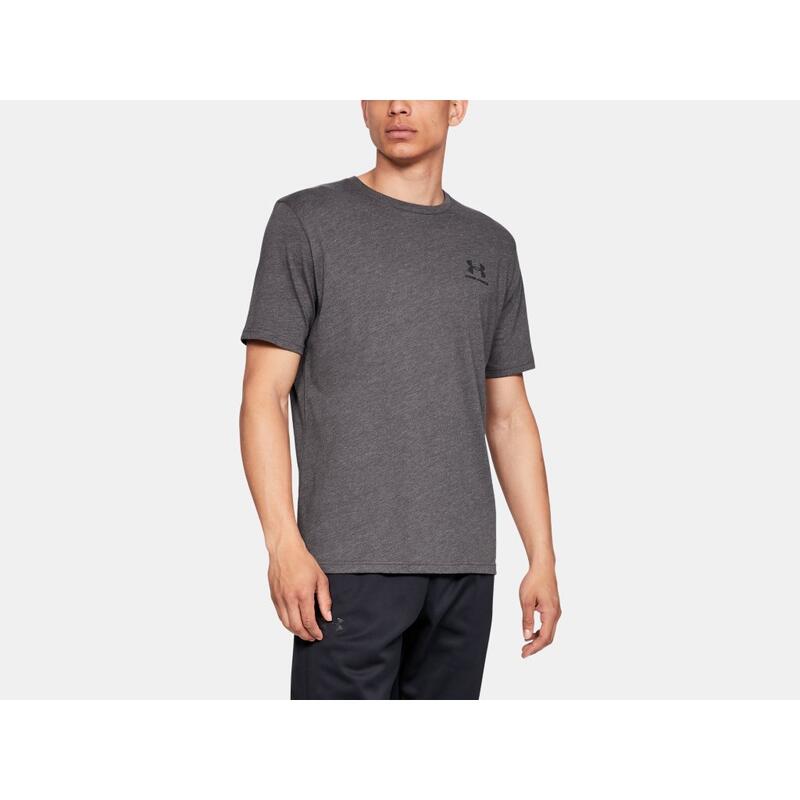 T-shirt Under Armour Sportstyle Left Chest, Noir, Hommes