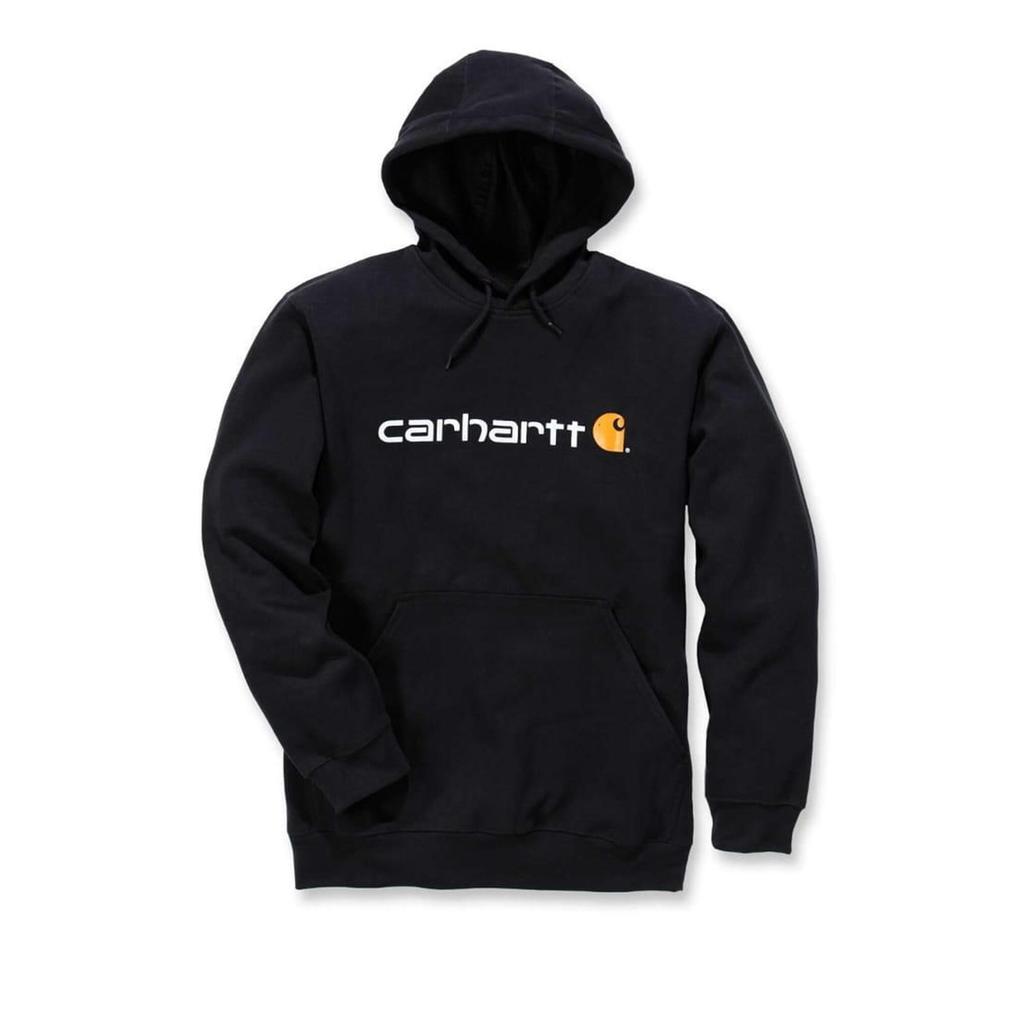 Bluza sportowa męska z kapturem Carhartt Midweight Signature Logo Sweatshirt