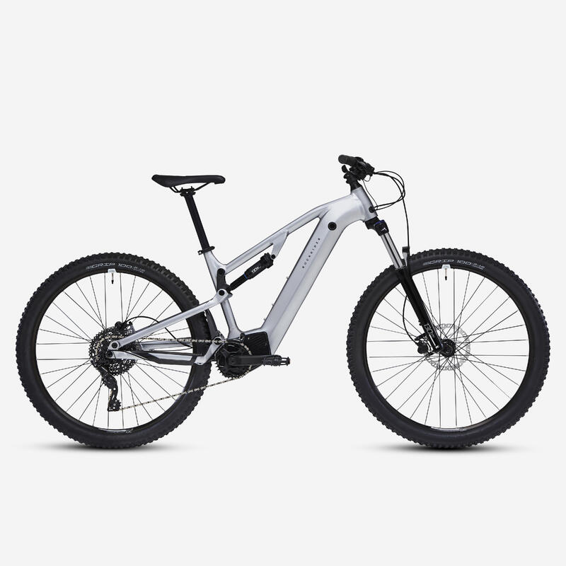 Tweedehands Elektrische mountainbike E-EXPL 500 S Full suspension metallic grijs