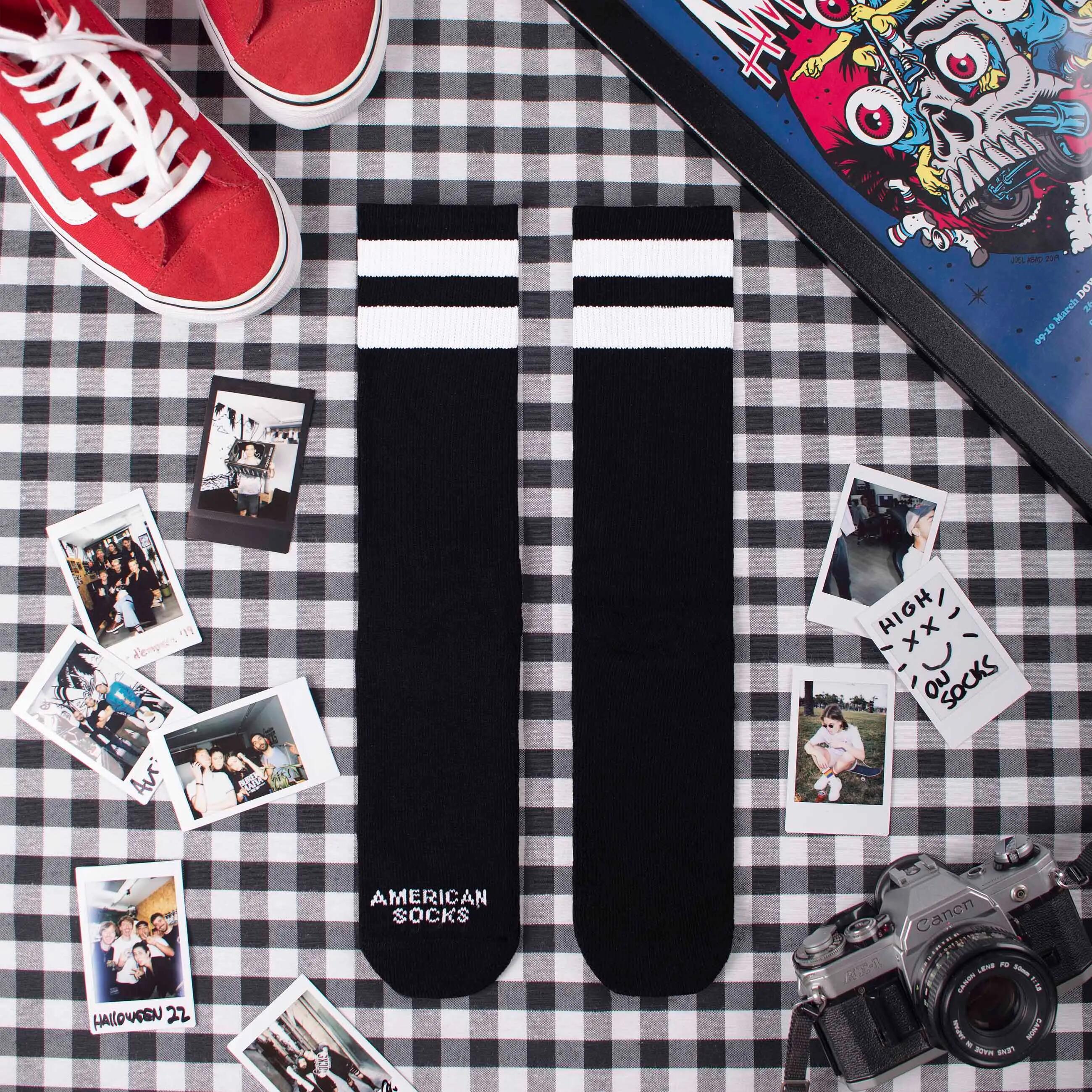 Calze American Socks Back in Black I 7/8