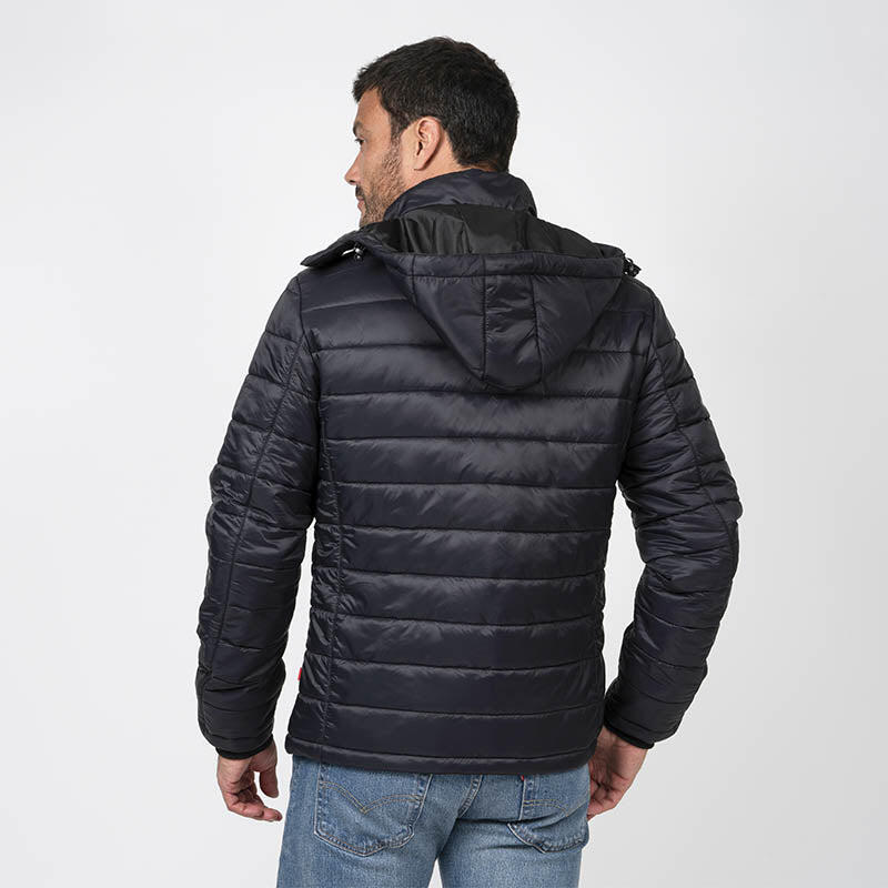 Chaqueta de plumón EVO calefactada con Bateria.  Negro