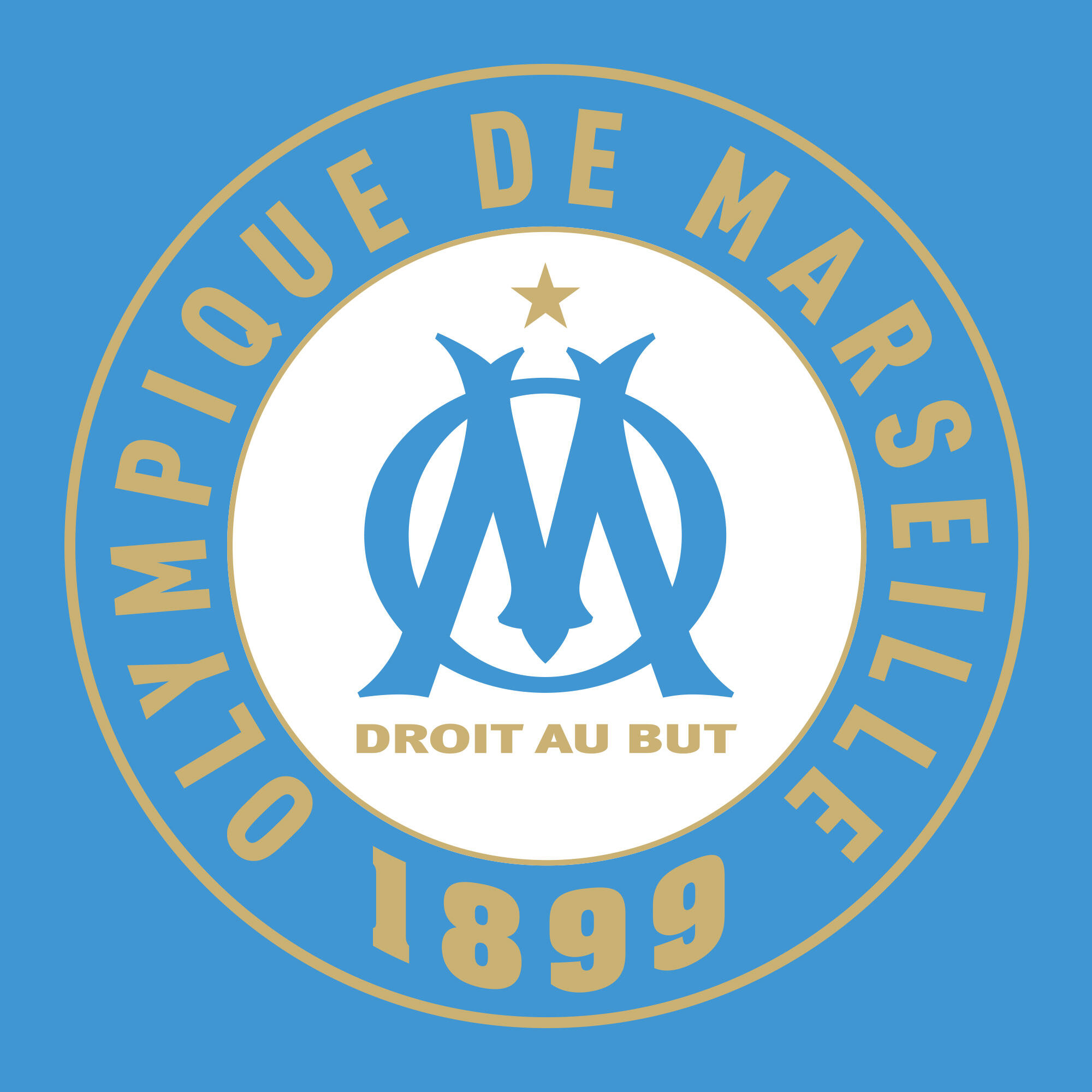 Serviette de bain 75x150 cm coton football Marseille - Equipe 2/3