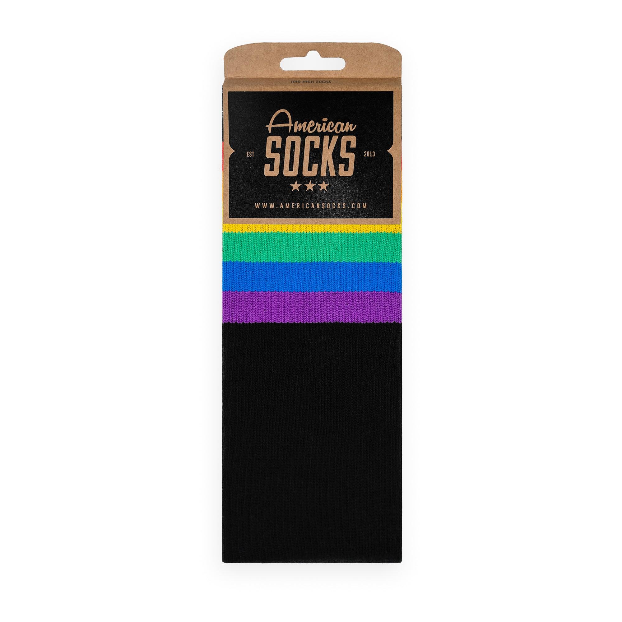 Socken Rainbow Pride (Black) - Mid High - American Socks 3/7