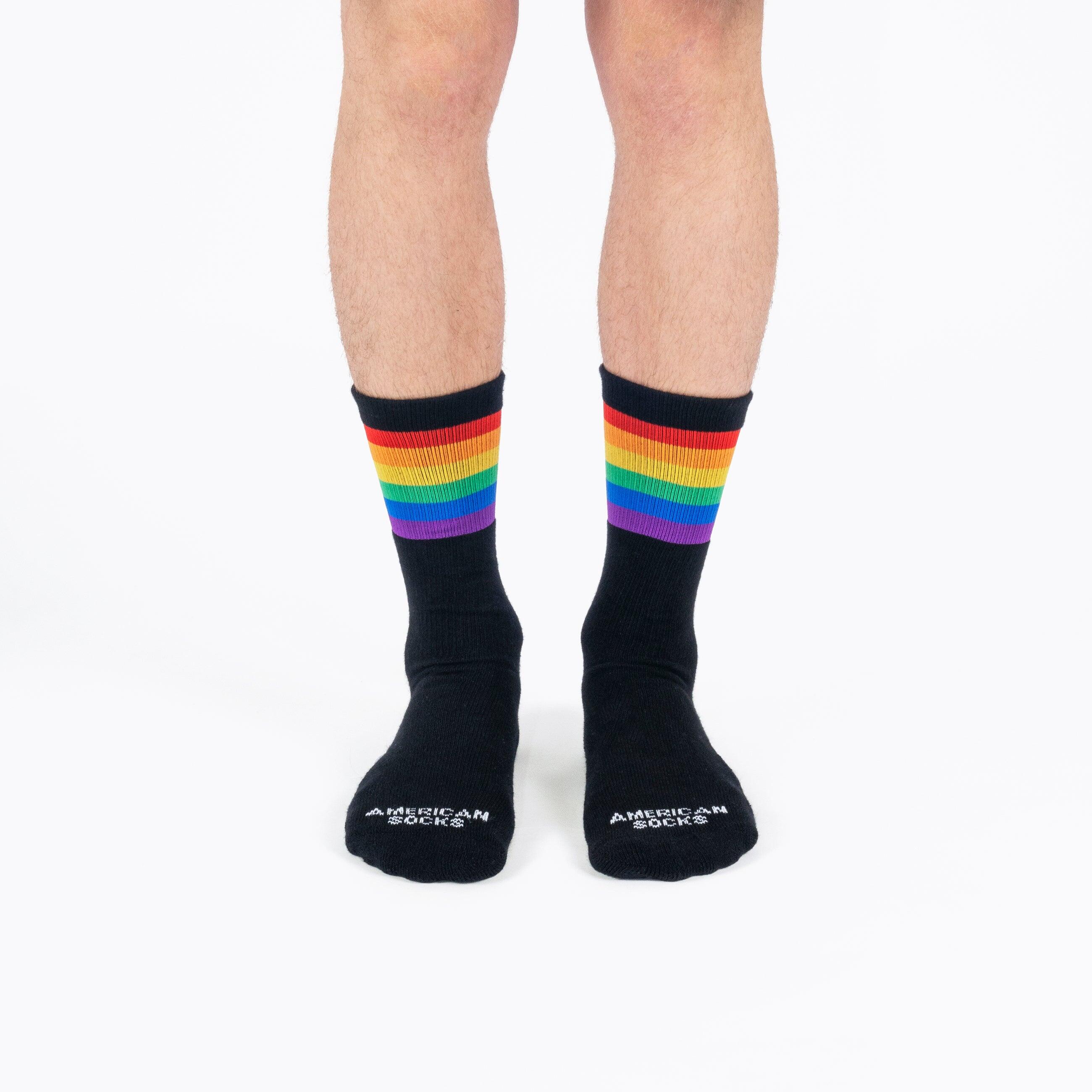 Socken Rainbow Pride (Black) - Mid High - American Socks 4/7