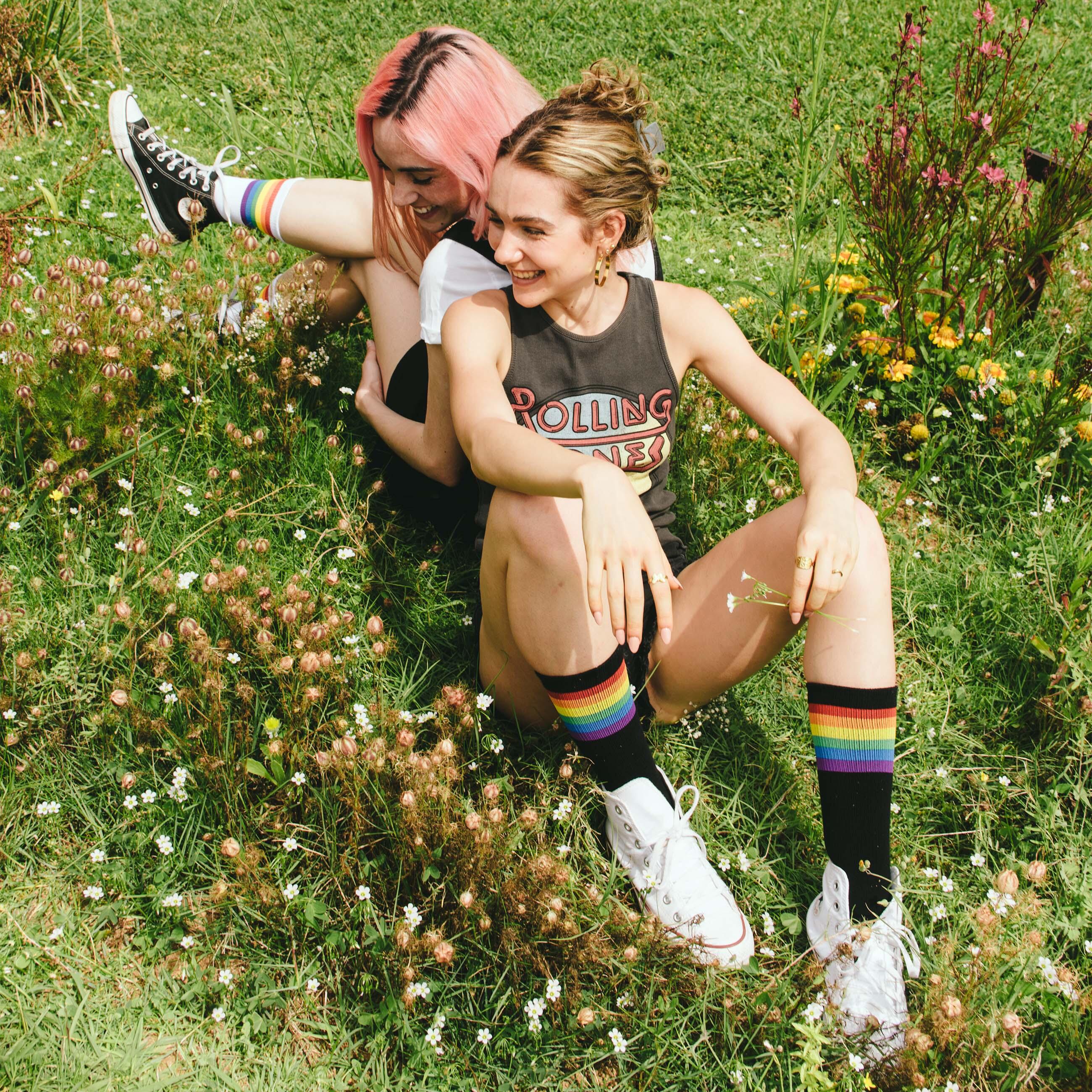 Socken Rainbow Pride (Black) - Mid High - American Socks 7/7