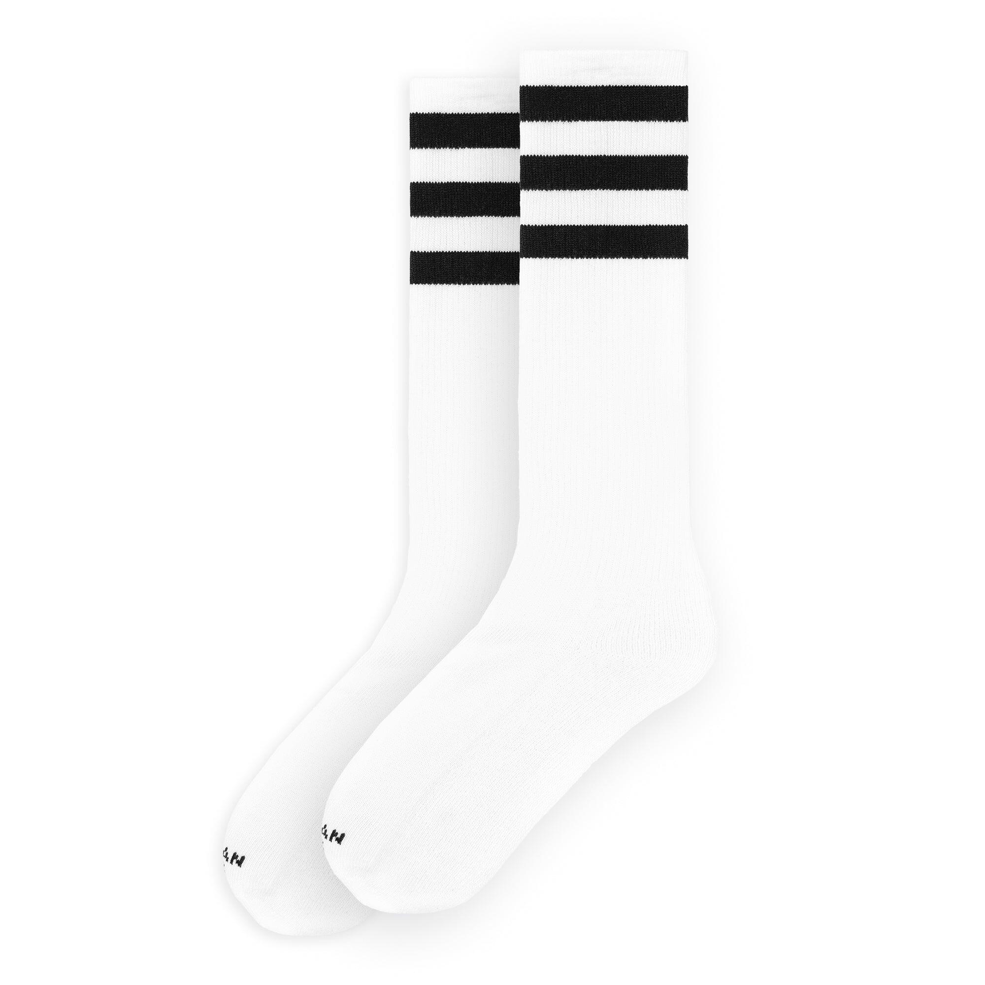American Socks - Chaussettes Old School - Knee High - American Socks - Chaussettes - Blanc|multicolore - Taille Unique - Decathlon