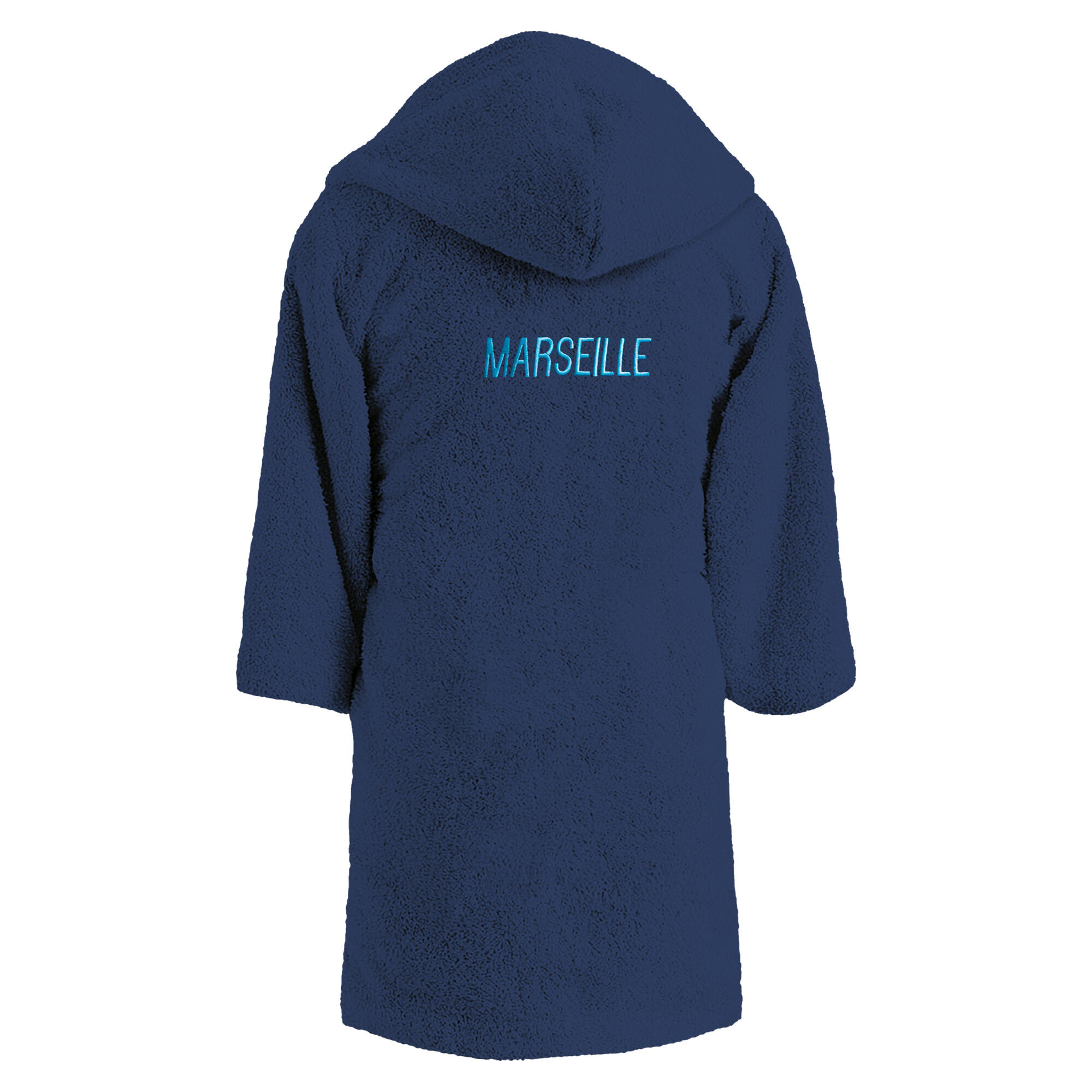 Peignoir de bain enfant 100% coton football Marseille - Ruban 6/7