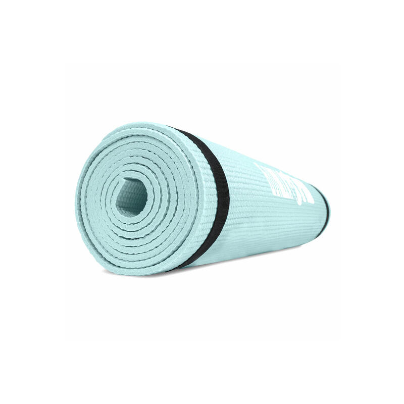 Yogamat - Fitnessmat - PVC - 180 x 60 x 0,5 – Ijsblauw