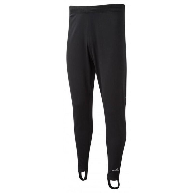 Reflective Side Pocket Leggings with Thermal Brushed Fabric Black