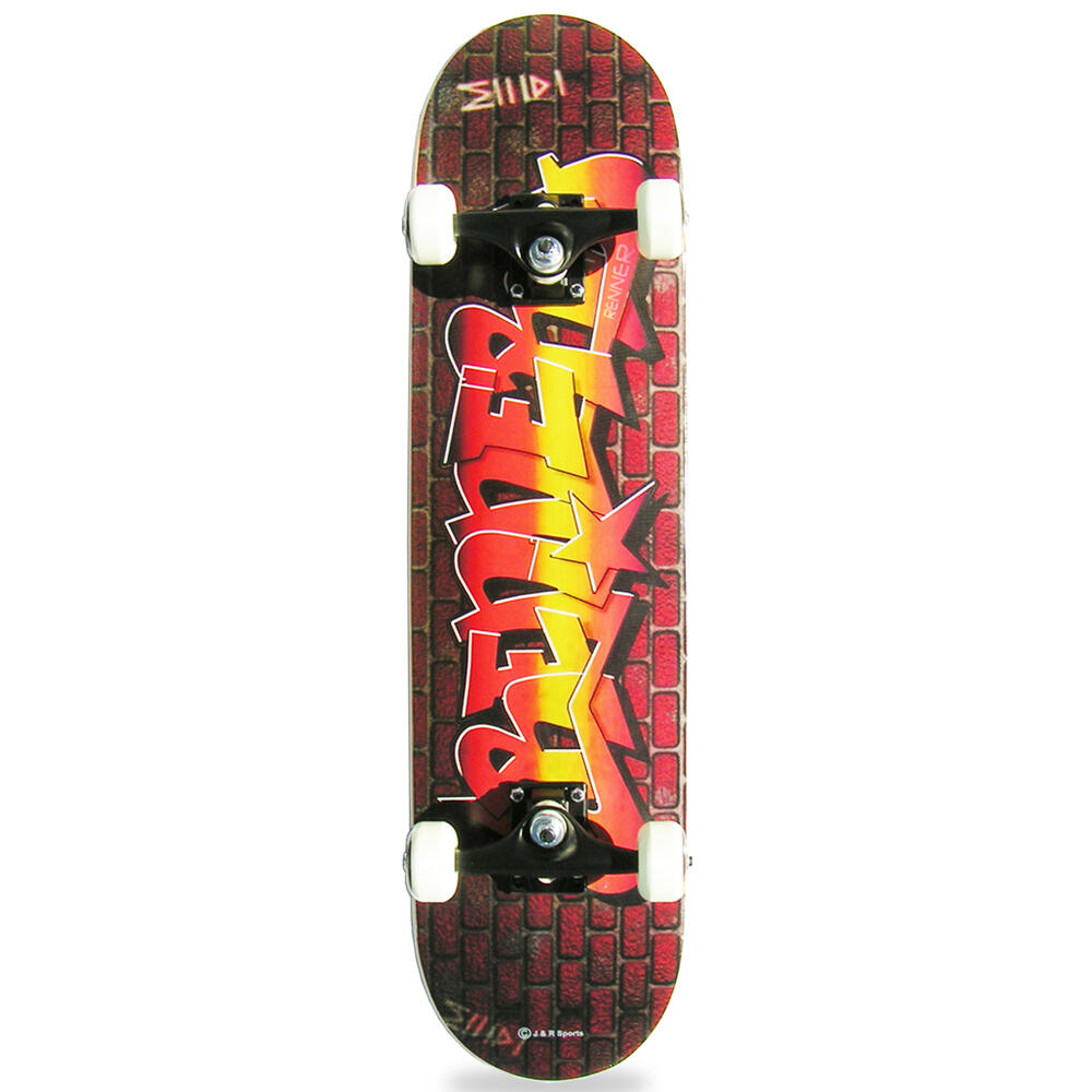 RENNER PRO 180 SERIES COMPLETE SKATEBOARDS 7.75” – GRAFFITI WALL – AGE 5+ 1/5