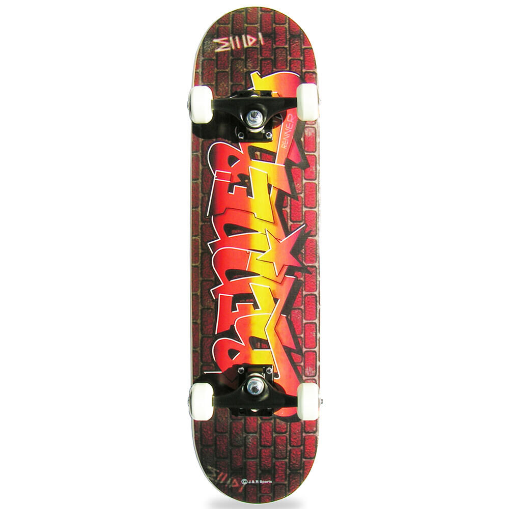 RENNER RENNER PRO 180 SERIES COMPLETE SKATEBOARDS 7.75” – GRAFFITI WALL – AGE 5+