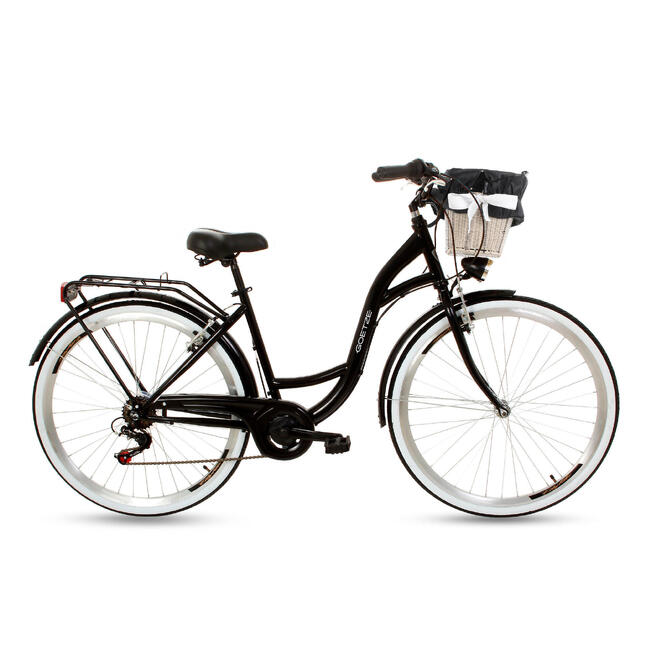 Rower miejski GOETZE Mood 28 7B Shimano kosz GOETZE Decathlon