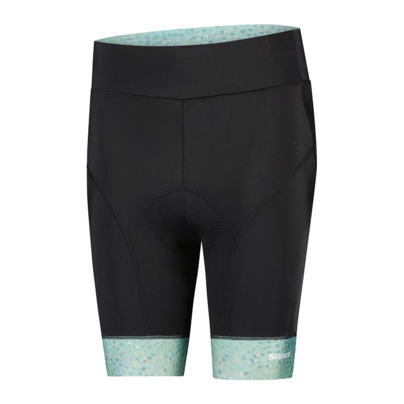 SHIMANO W's SUMIRE Pantaloncini stampati, Verde trasparente