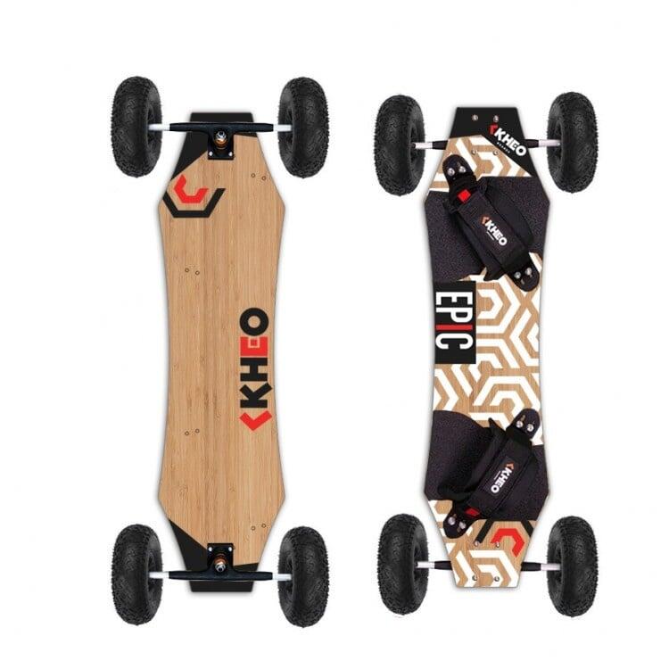 Kheo Epic V4 Mountainboard 9 Zoll mit schwarzen Rädern