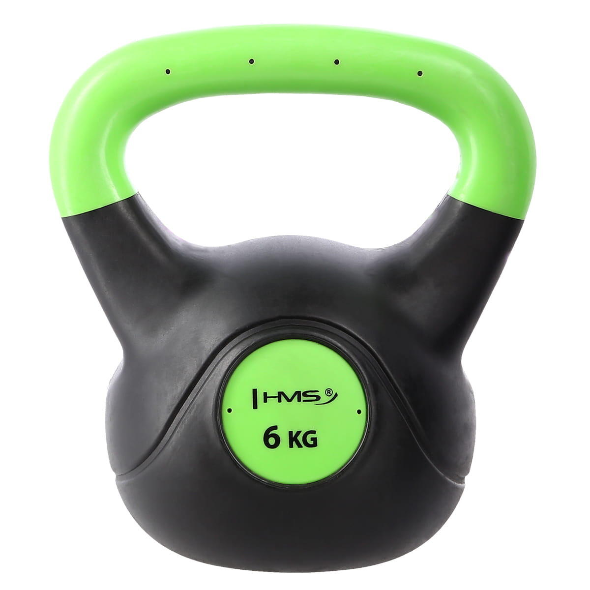 Hms - Haltère À Boule Kettlebell Hms Kpc - Kettlebell - Noir|vert - 6 Kg - Decathlon