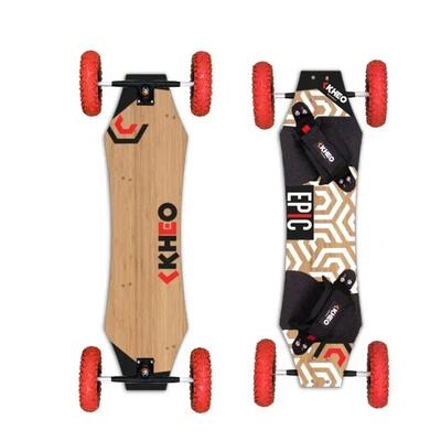 Mountainboard - epic v4 - 8 inch wielen, trucks - bruin/rood