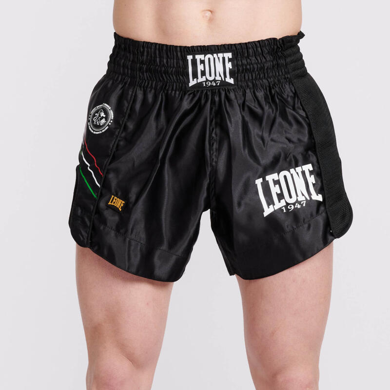 Pantalón corto Short Adulto Kick Boxing Muay Thai Leone 1947 FLAG negro