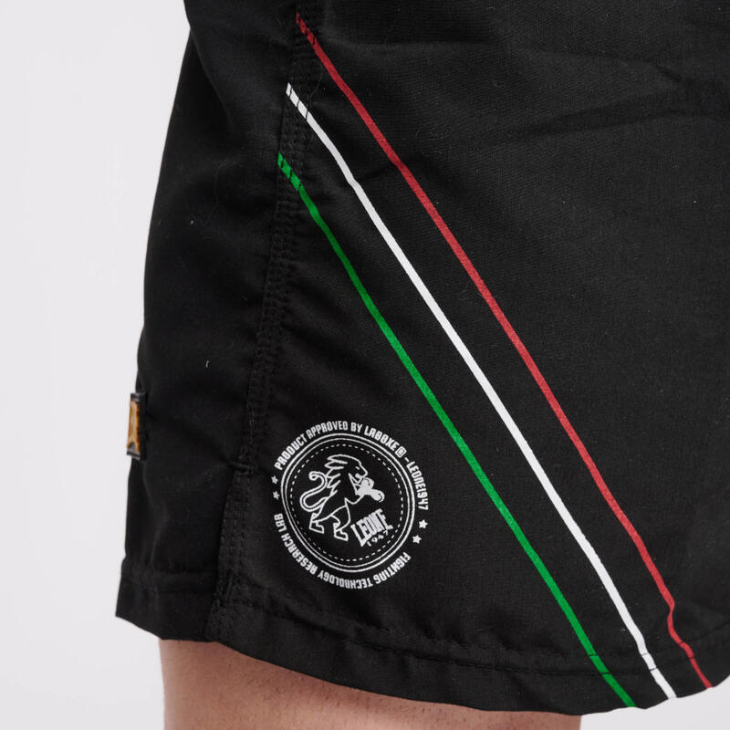 Short Leone MMA Flag Negru