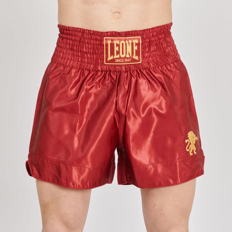 Pantalón corto Short Adulto Kick Boxing Muay Thai Leone 1947 BASIC 2 burdeos