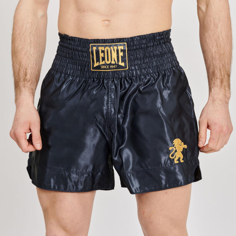 Pantalón corto Short Adulto Kick Boxing Muay Thai Leone 1947 BASIC 2 azul