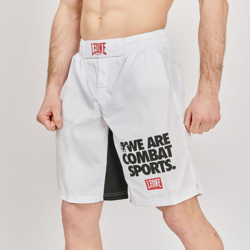 Pantalón corto Short Adulto MMA Leone 1947 MMA LOGO WACS blanco