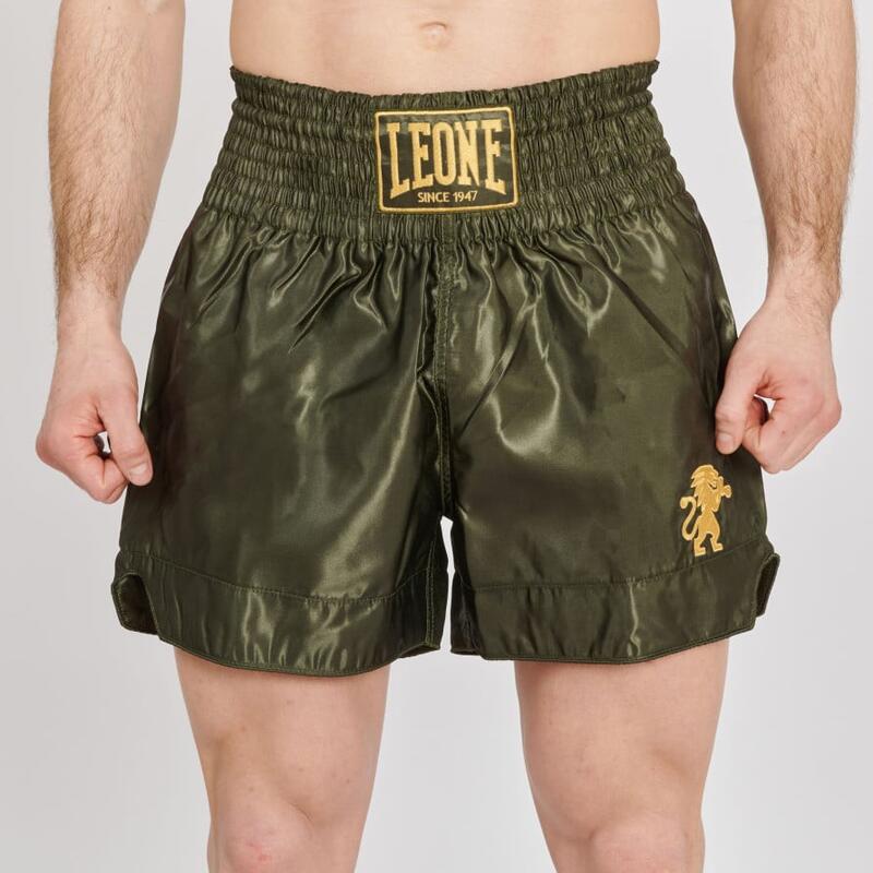 Pantalón corto Short Adulto Kick Boxing Muay Thai Leone 1947 BASIC 2 verde