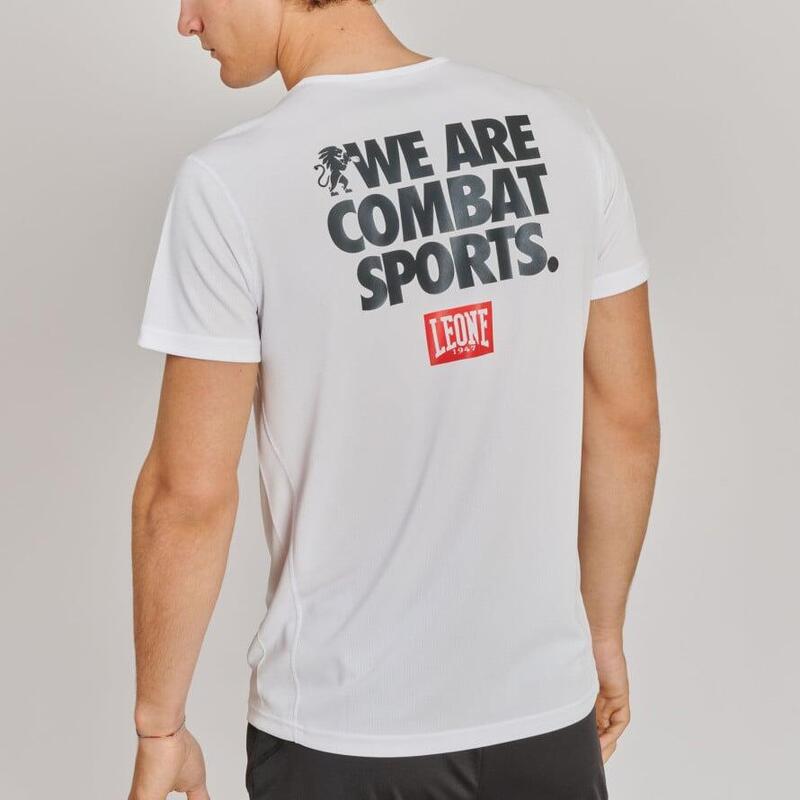 Tricou Leone Logo Wacs Alb