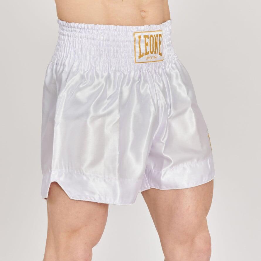 LEONE 1947 Calções Curto Adulto Kick Boxing Muay Thai Leone 1947 BASIC 2 branco