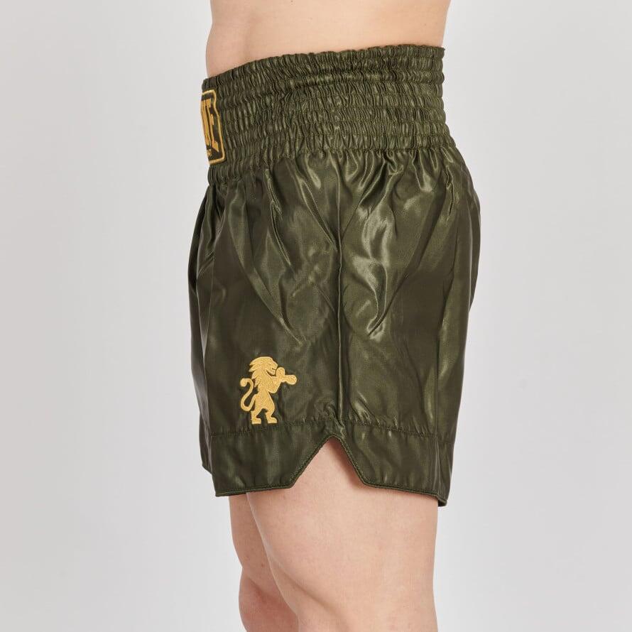 Calções Curto Adulto Kick Boxing Muay Thai Leone 1947 BASIC 2 verde 3/7