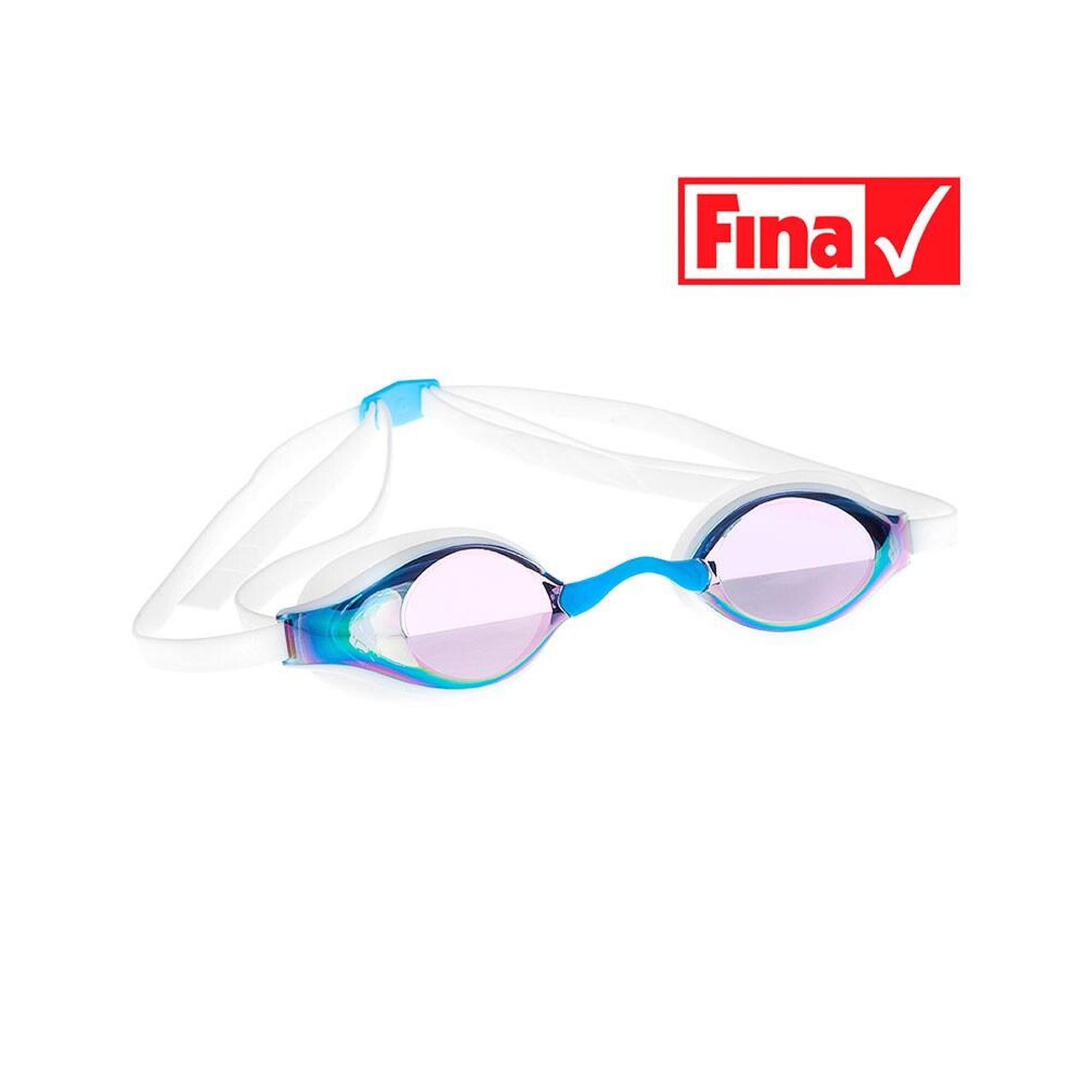 Gogle Mad Wave Record Breaker Rainbow White/Blue