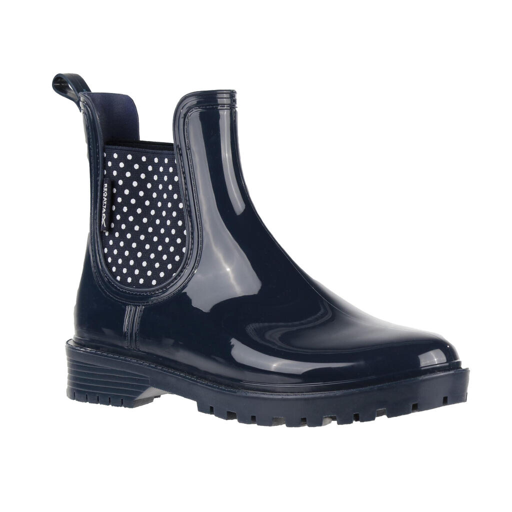 Womens/Ladies Lady Harriett II Ankle Wellington Boots (Navy/White Sand)