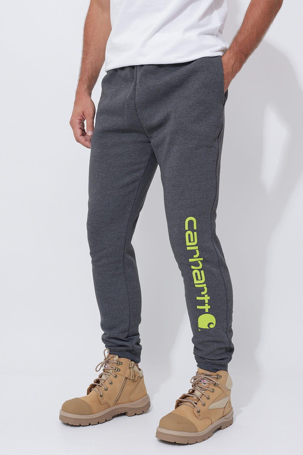 Spodnie męskie dresowe Carhartt Midweight Graphic Jogger 1/4