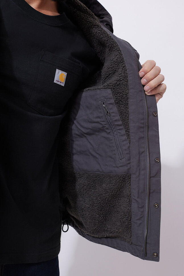 Kurtka turystyczna męska Carhartt Washed Duck Sherpa Utility ocieplana