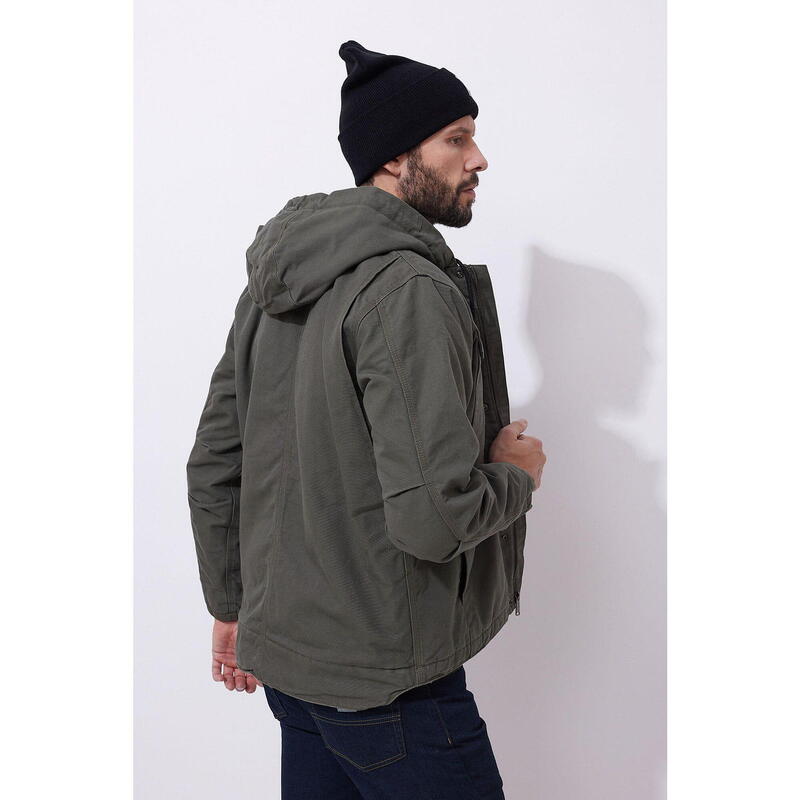 Kurtka turystyczna męska Carhartt Washed Duck Sherpa Utility ocieplana