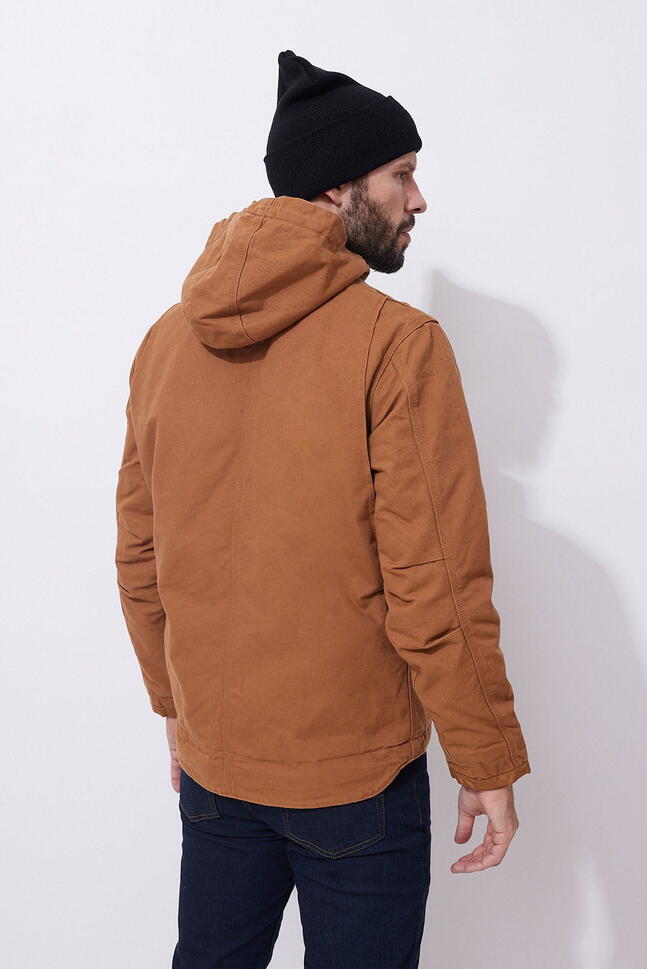Kurtka turystyczna męska Carhartt Washed Duck Sherpa Utility ocieplana