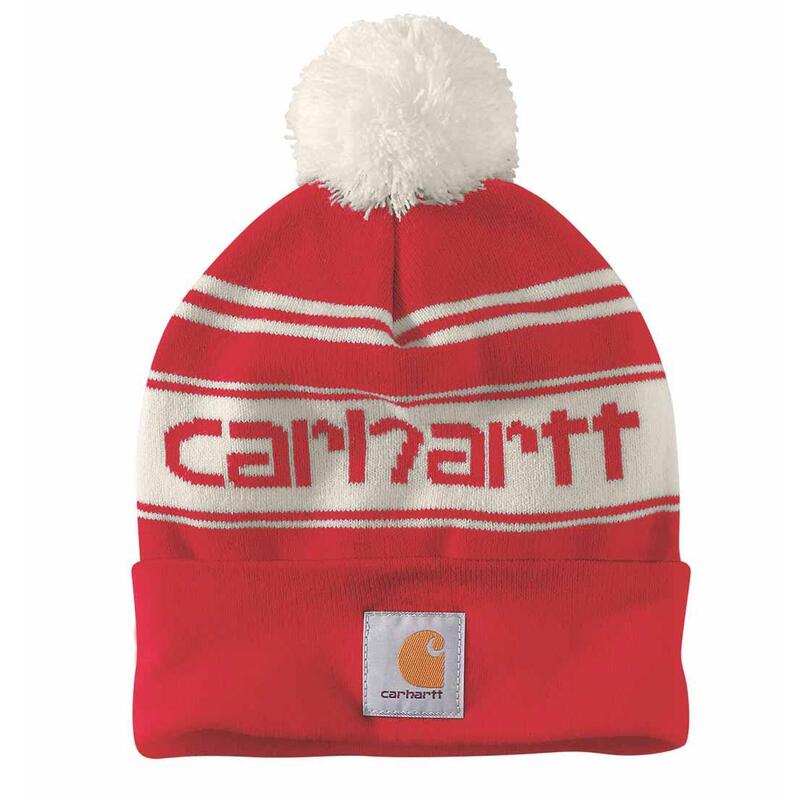 Czapka zimowa z pomponem Carhartt Knit Pom-Pom Cuffed Logo Beanie