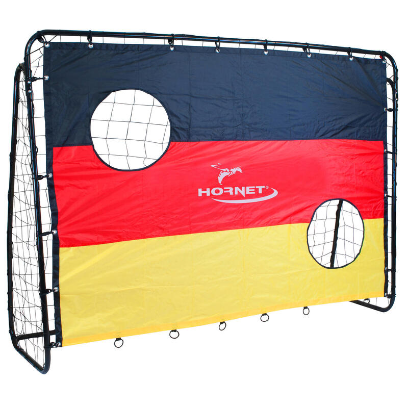 Hudora 76917 Fußballtor Hornet Goal Match m. Torwand 213x152cm