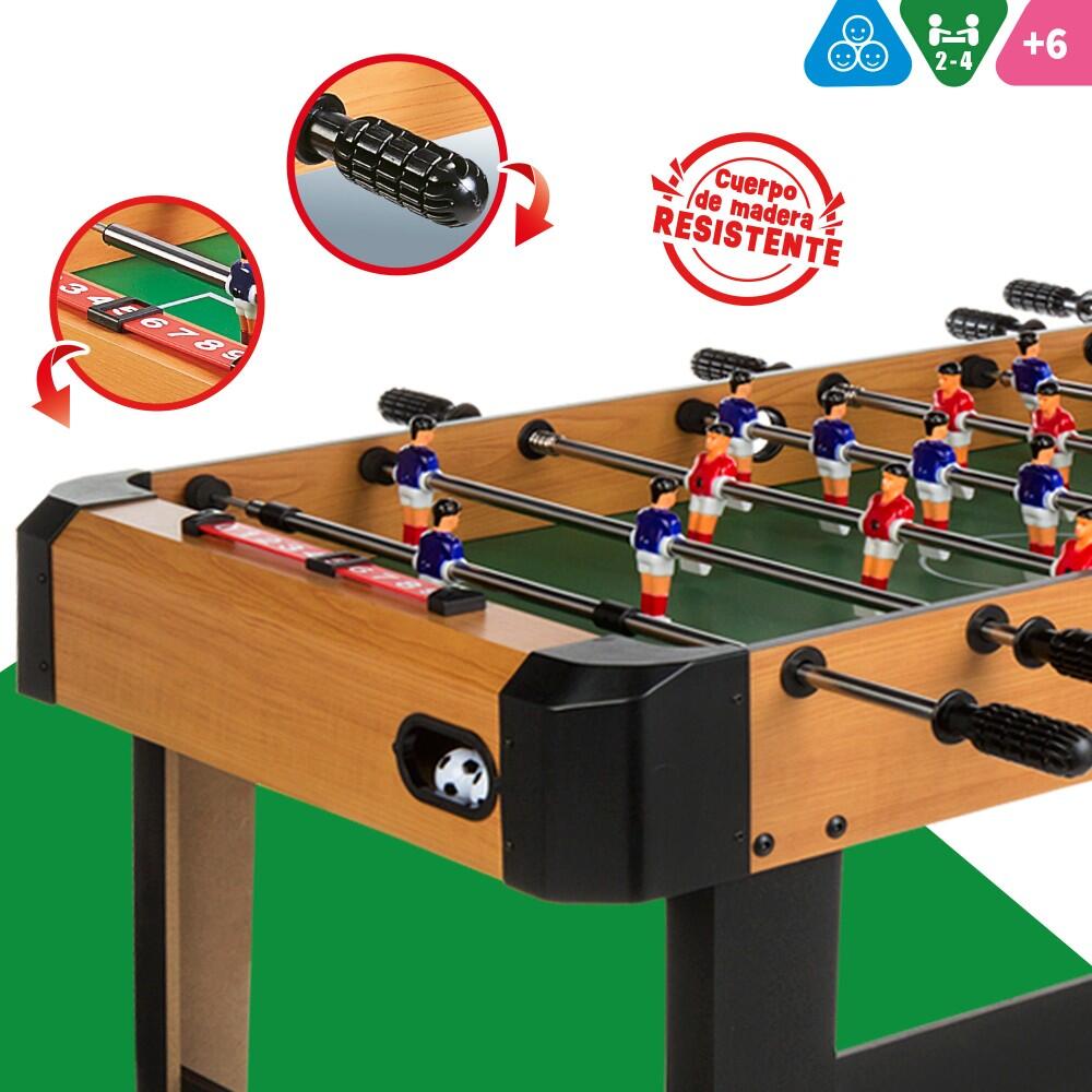 Baby-foot en bois avec pieds 121x61x79 cm CB Games 2/7