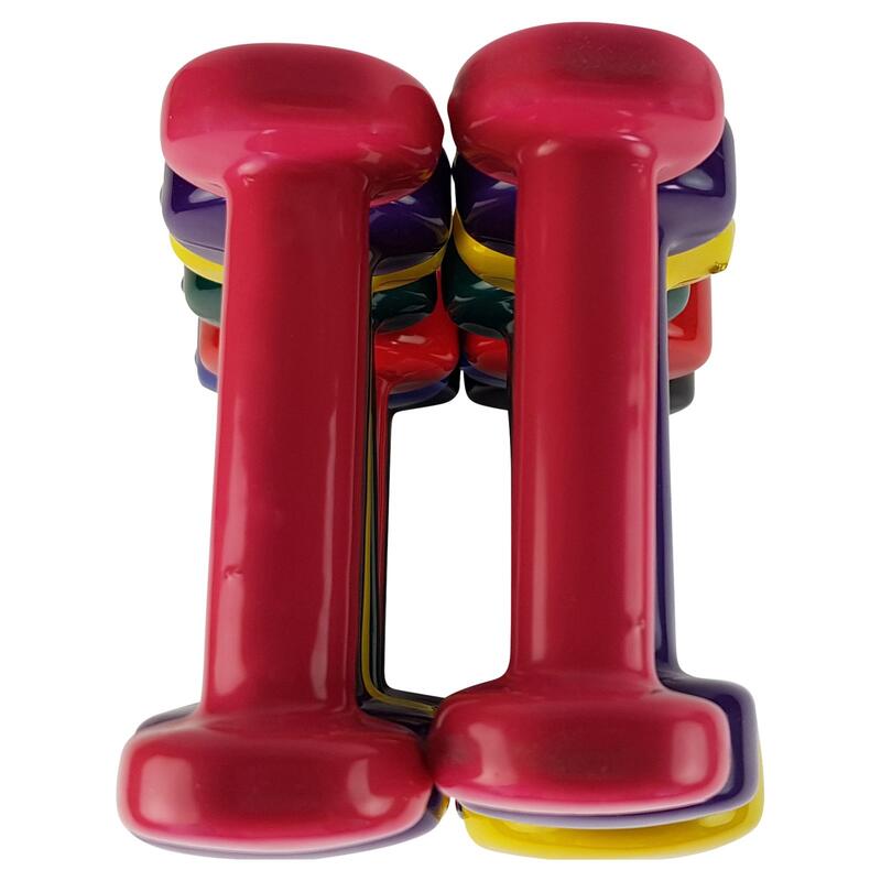 Dumbbell set - Vinyl - Geel