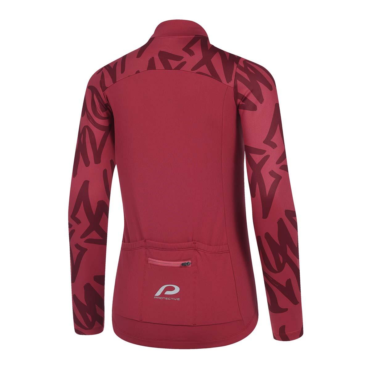 Camisola manga comprida - Ciclismo - Senhora - P-Pitch - bordeaux 2/4