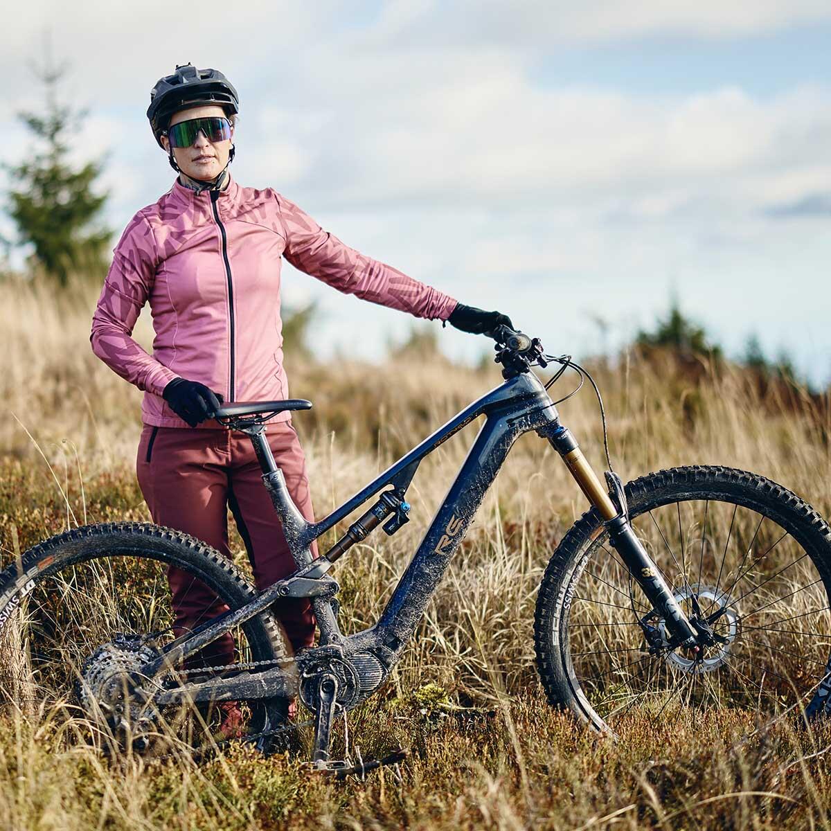 Langarmtrikot - Fahrrad - Damen - P-Pitch - schwarz 3/4