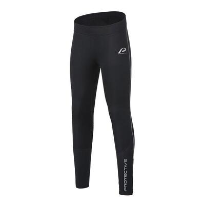 Lange fietsbroek - dames - p-woodland w - zwart