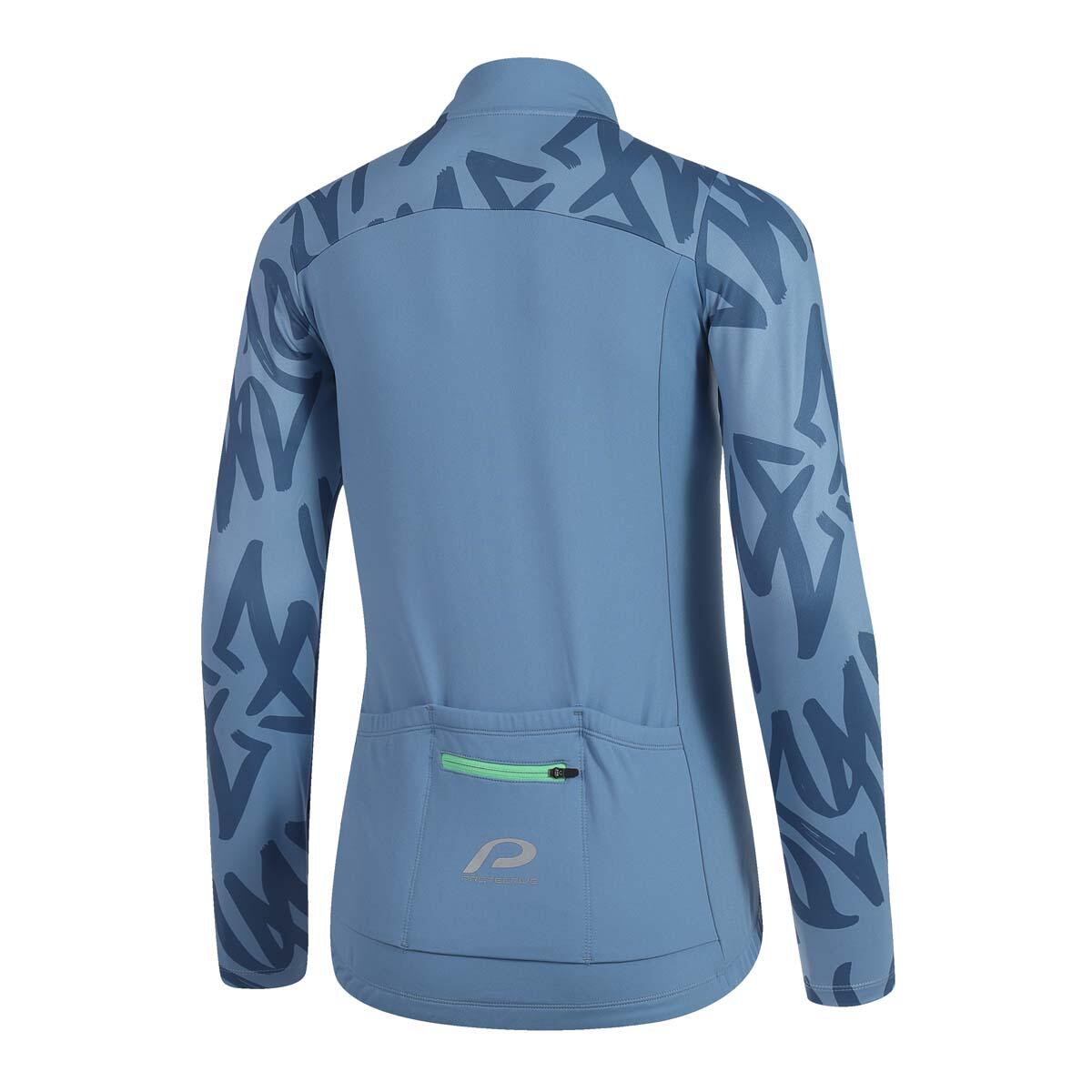Maillot manches longues - Vélo - Femme - P-Pitch - bleu 2/4