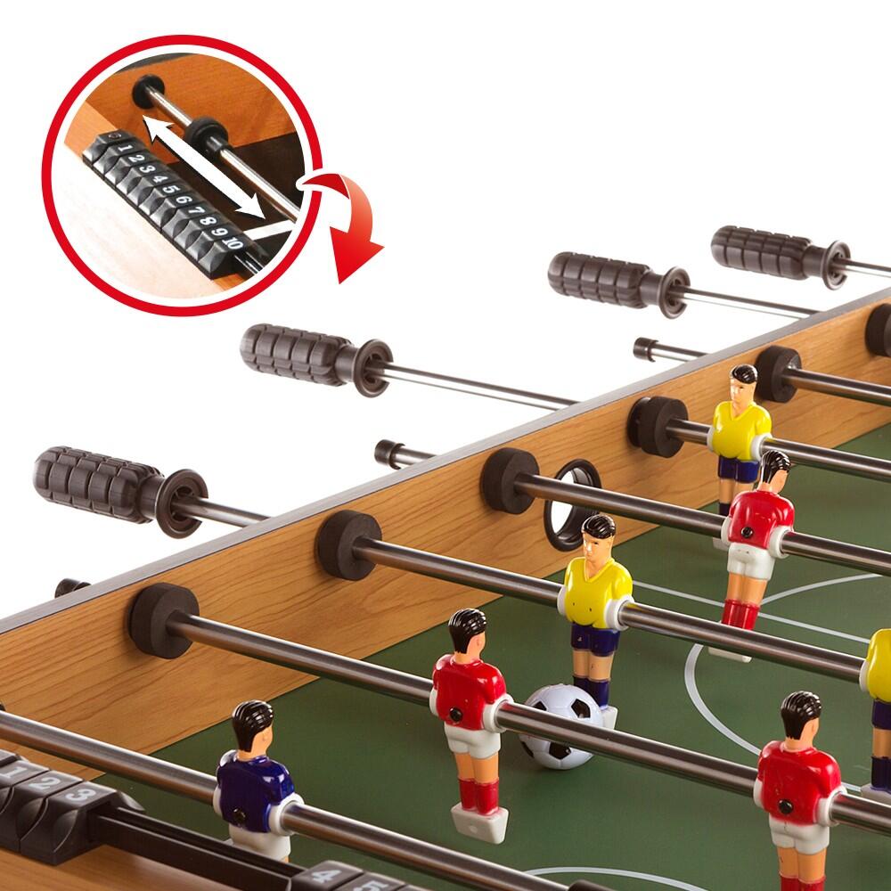 Baby-foot pliant en bois avec pieds 101x51x70 cm CB Games 3/7