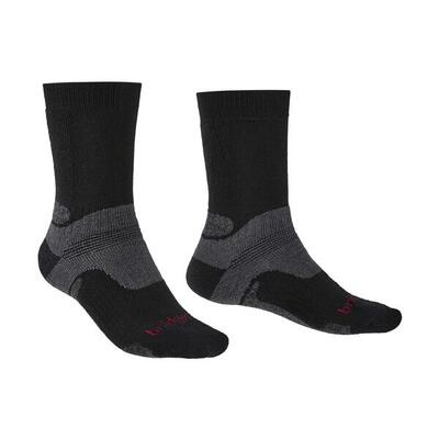 Bridgedale hike midweight merino crew wandelsokken - zwart - heren
